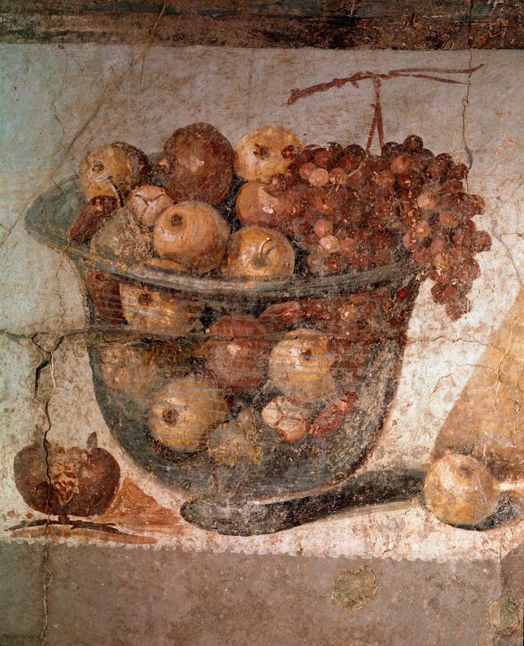 Pan-músico, entre as ninfas, detalhe (fresco de Roman