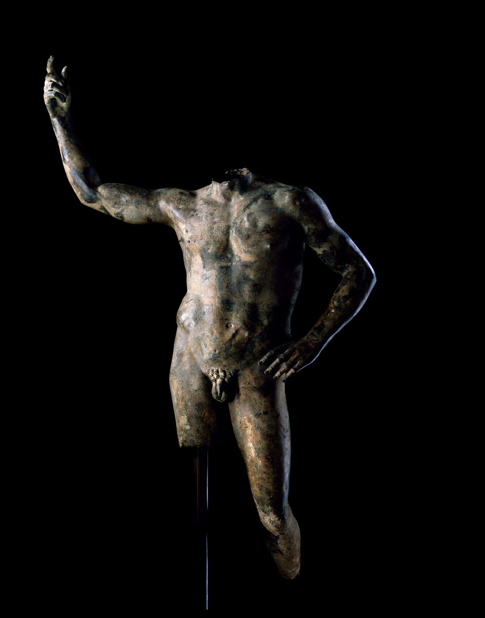 Retrato de um governante, AD 200-225 (bronze) de Roman