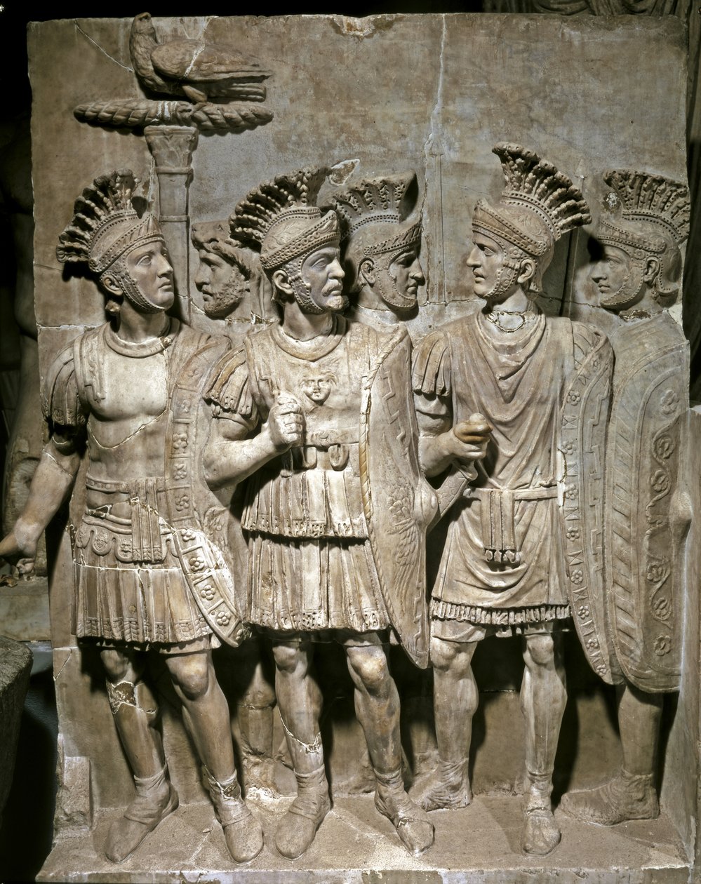 Relevo pretoriano, c. 51-52 d.C. (mármore) de Roman