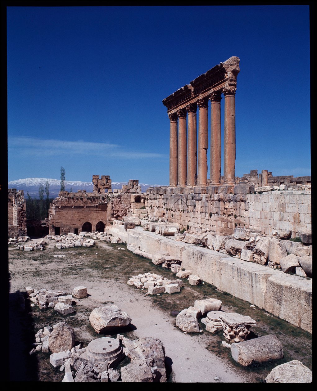 Restos do templo de Júpiter de Roman