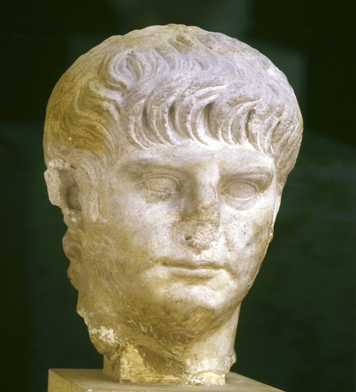 Representação do Imperador Neron Young (37 - 68). Roma, Museo Nazionale Romano. de Roman
