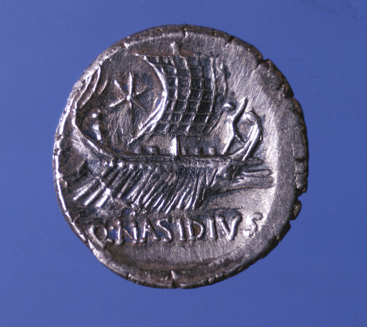 Representação de uma galé. Pompeo o Grande (Gneo Pompeo Magno ou Gnaeus Pompeius Magnus de Roman