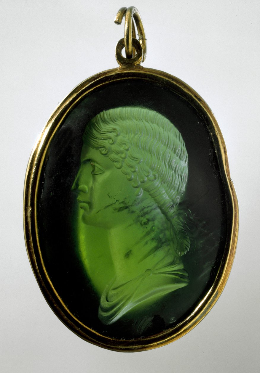 Arte Romana: "Agrippina a Jovem (15-59 AD) (Agrippina menor), filha do General Germanicus assassinado por Neron. Camee. Roma, Musei Capitolini. de Roman