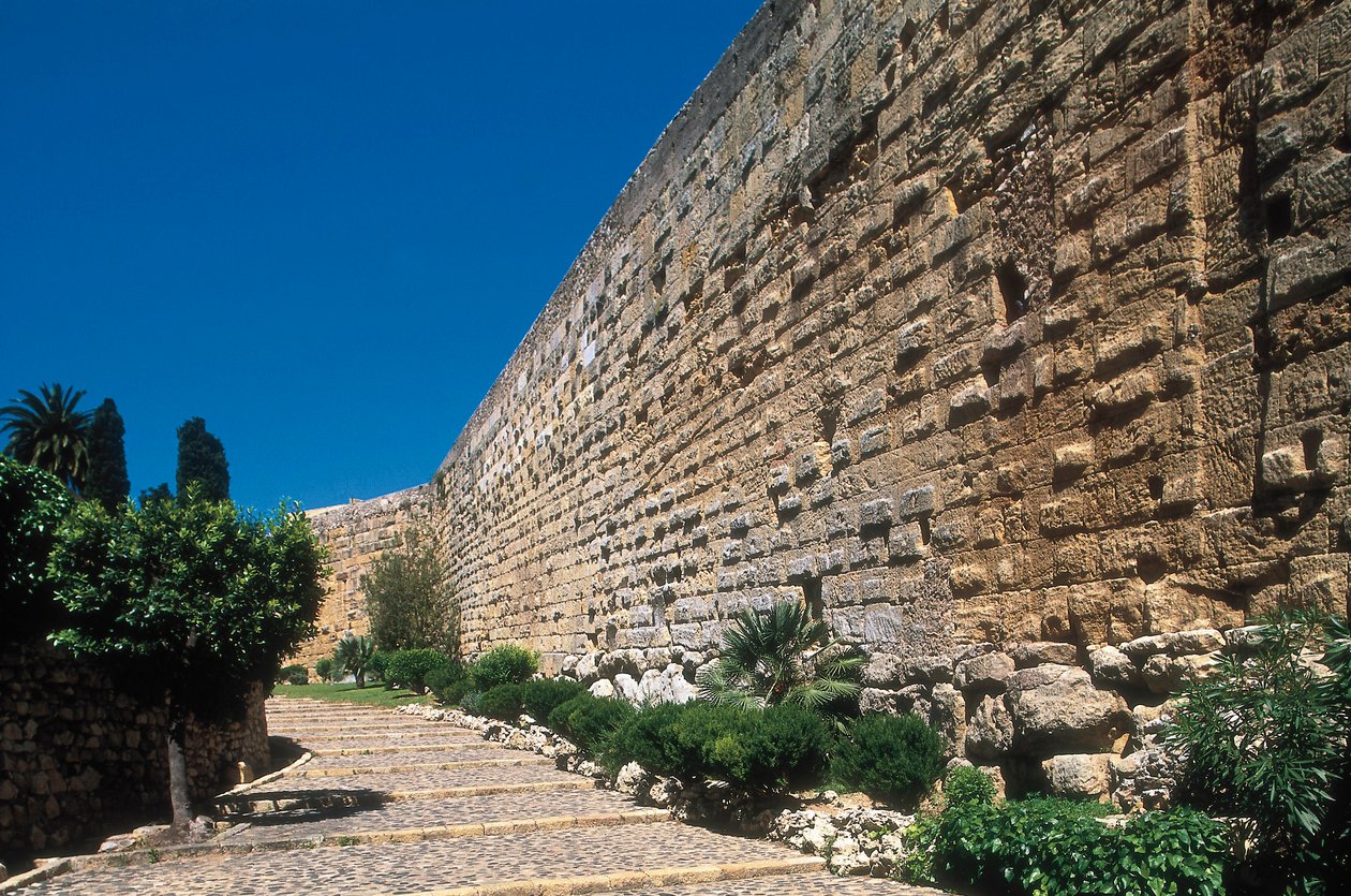 Fortificação romana, Estragão, Catalunha, Espanha, século III a.C. (foto) de Roman