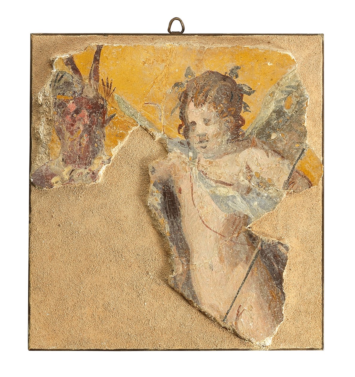 Fragmento de pintura mural romana, séc. I a.C. (fresco) de Roman
