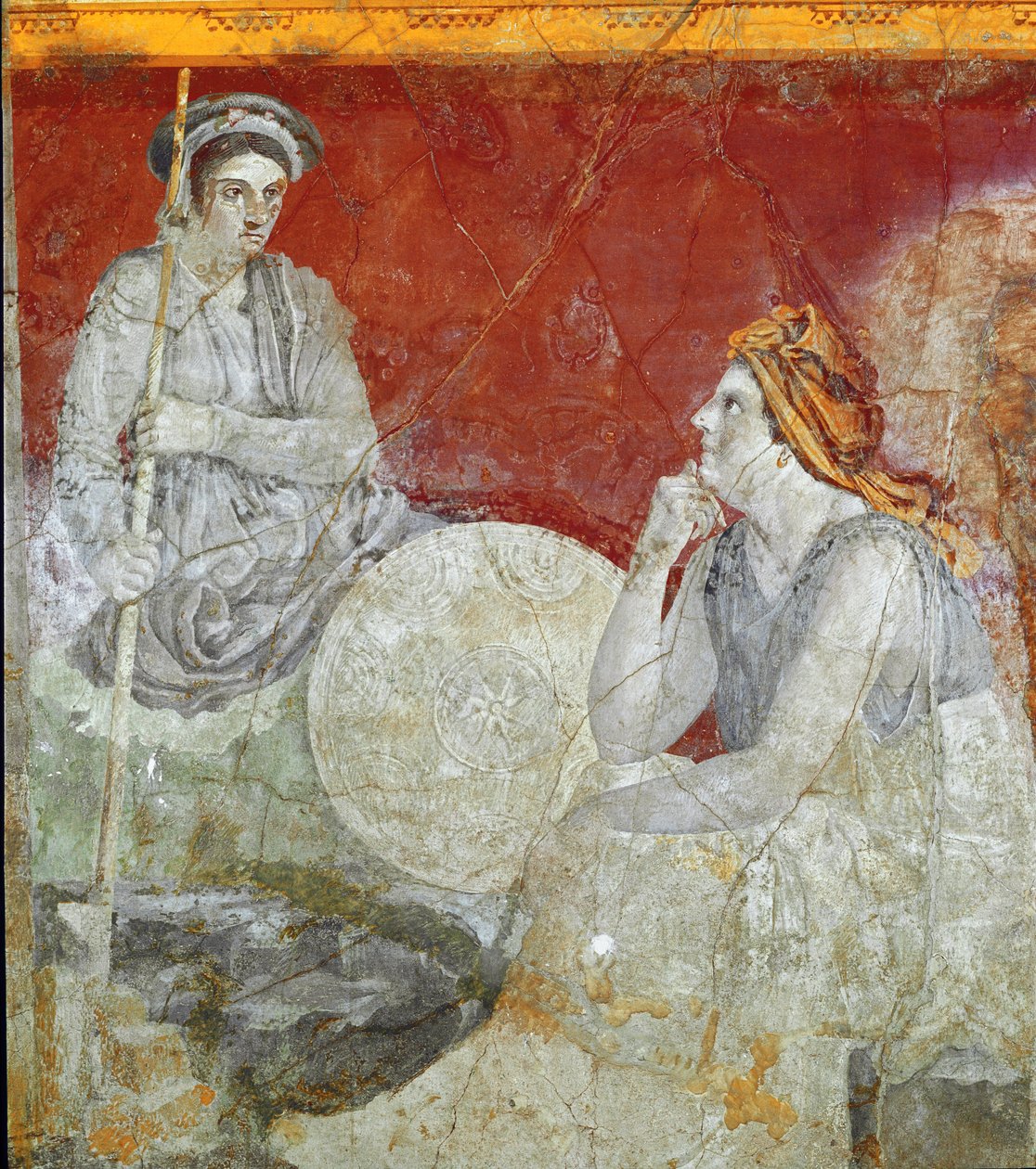 Família real da Macedónia, detalhe (fresco de Roman