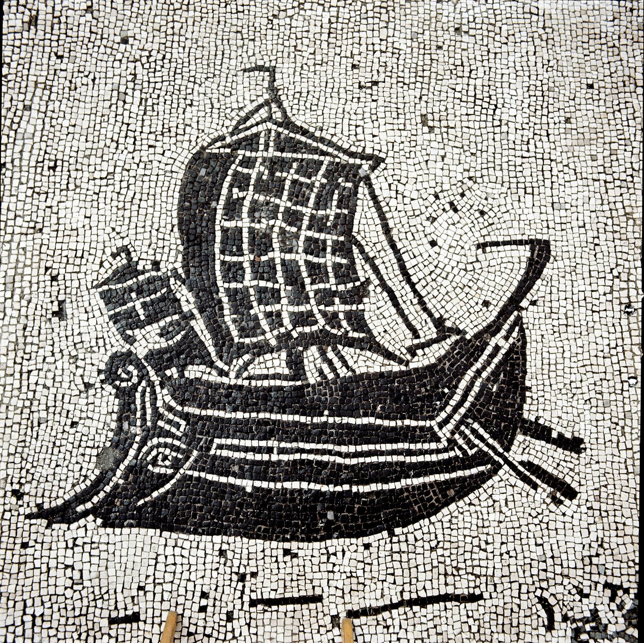 Navio Sabratha de regresso ao porto de Óstia (mosaico de Roman