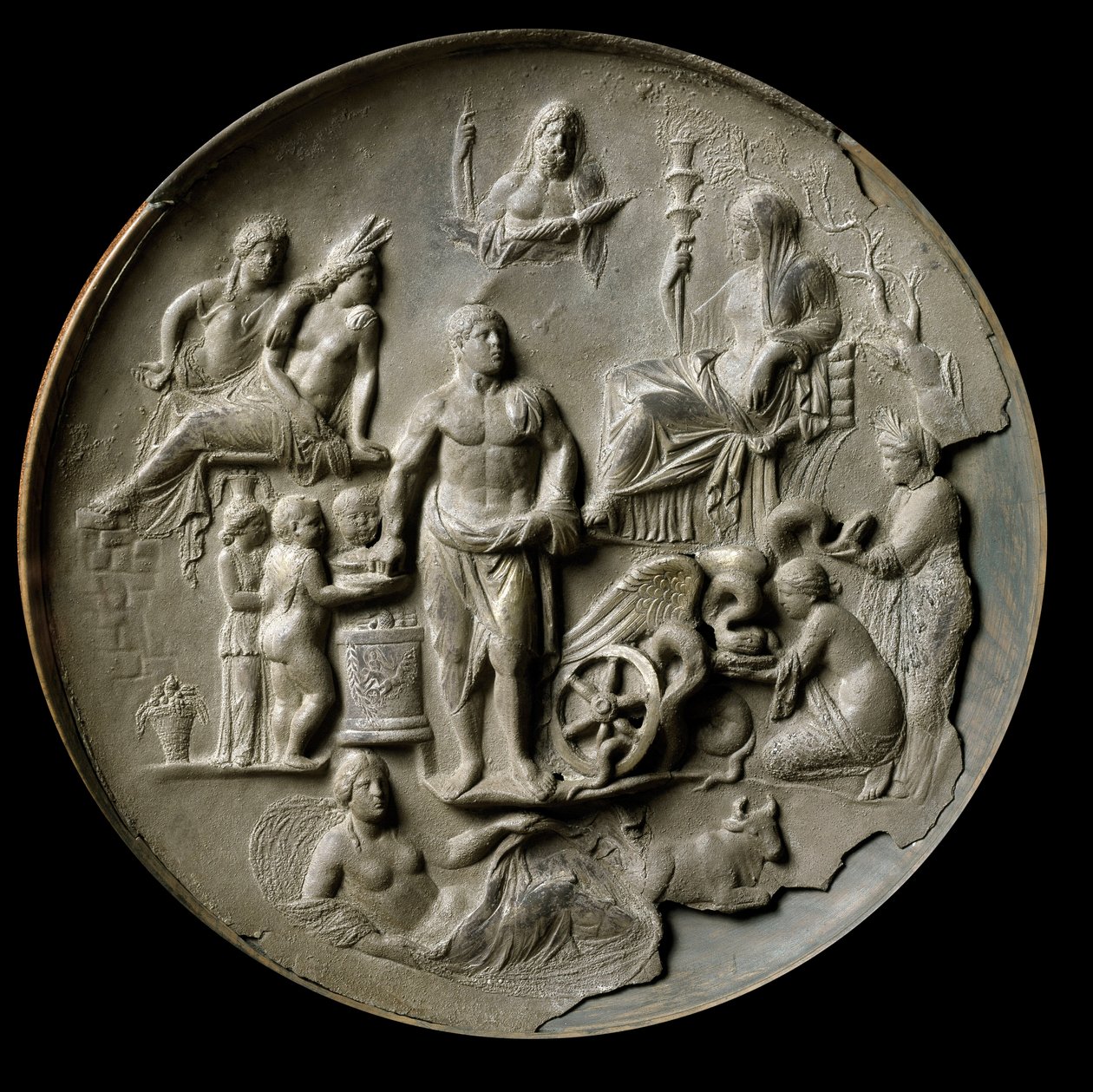 Patera de prata de Aquileia com uma alegoria de fertilidade de Roman