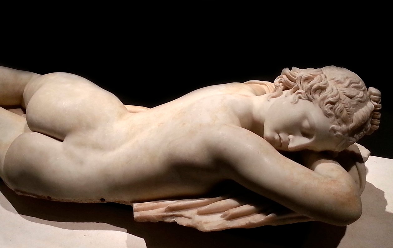 Hermafrodita adormecida: arte romana, século I aC de Roman