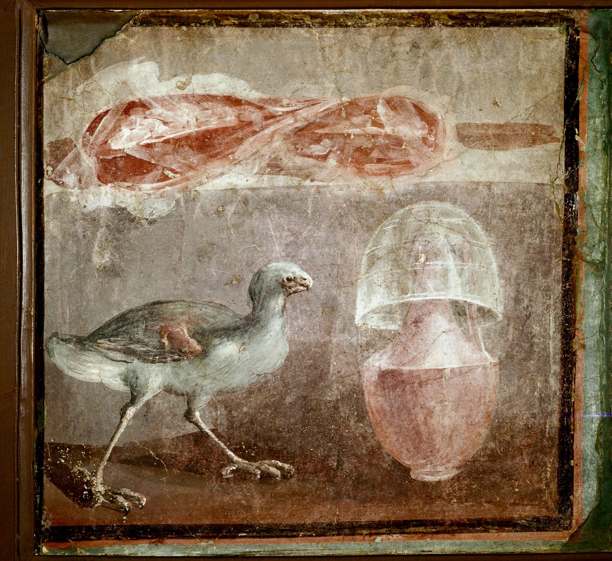 Natureza morta com pássaro (fresco de Roman