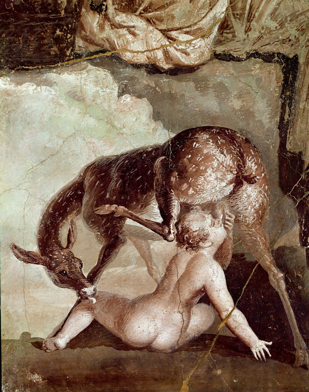 Telephus amamentado pela corça (fresco de Roman