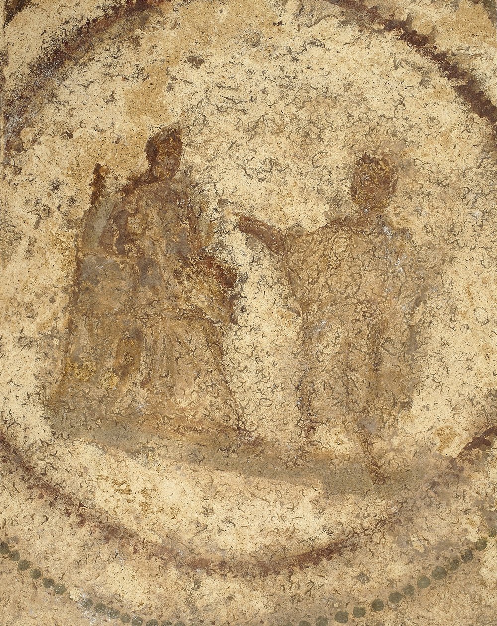 A Anunciação, finais do século II, Roma (fresco) de Roman