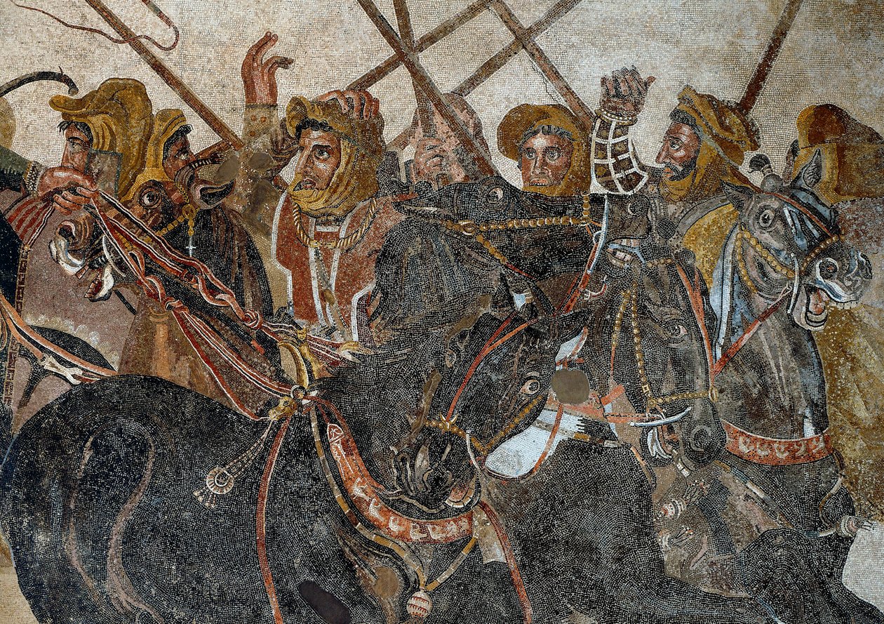 A Batalha de Issos vencida por Alexandre III o Grande contra Darios de Roman