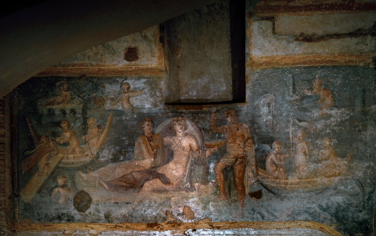 O regresso de Prosérpina do Submundo, séc. II-3º (fresco) de Roman