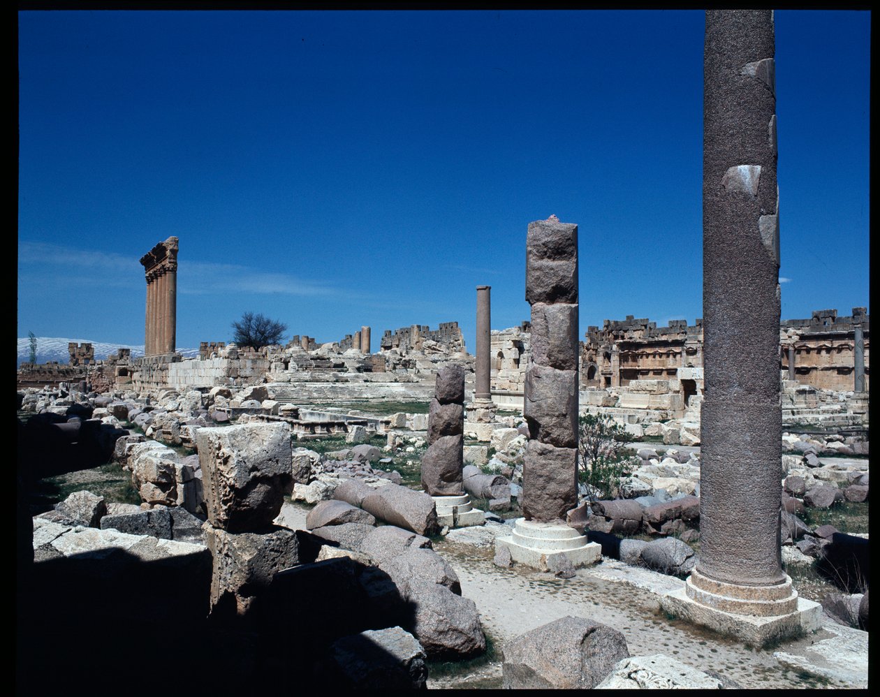 As seis colunas do Templo de Júpiter de Roman