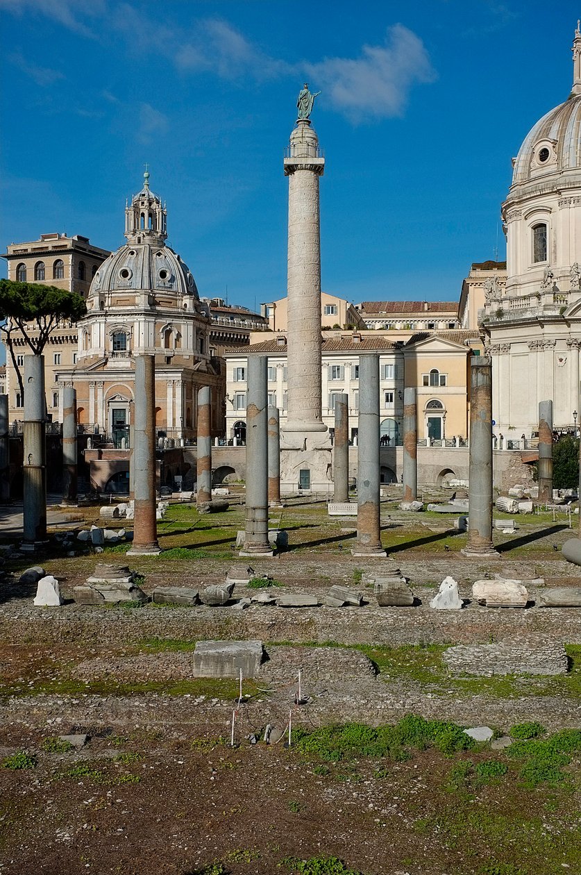 Vista do Fórum e da Coluna de Trajano de Roman