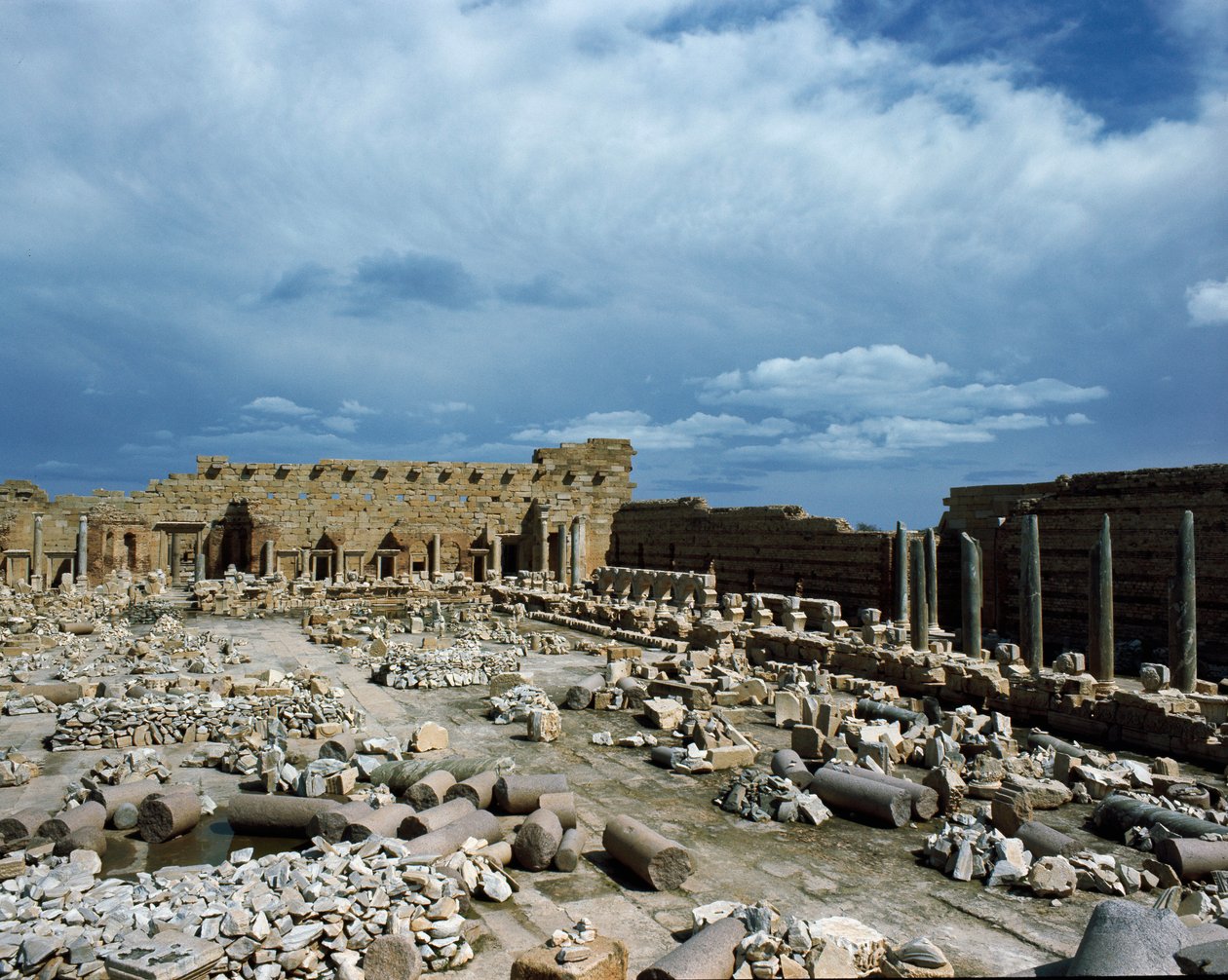 Vista do Fórum de Septimus Severus de Roman