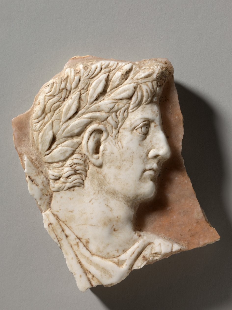 Camafeu com Retrato do Imperador Augusto de Roman Imperial Period