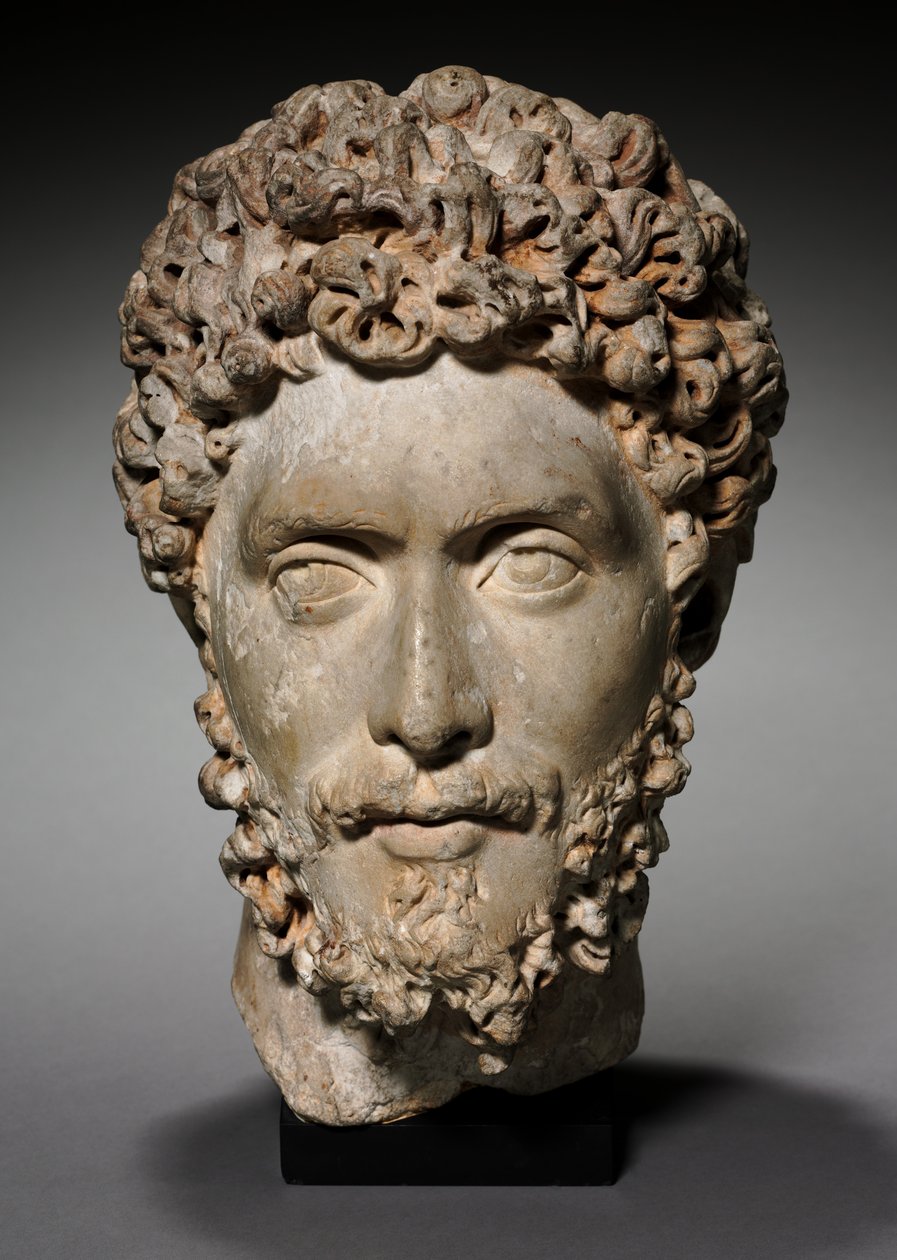 Chefe de um nobre ou oficial, 175-200 de Roman Imperial Period