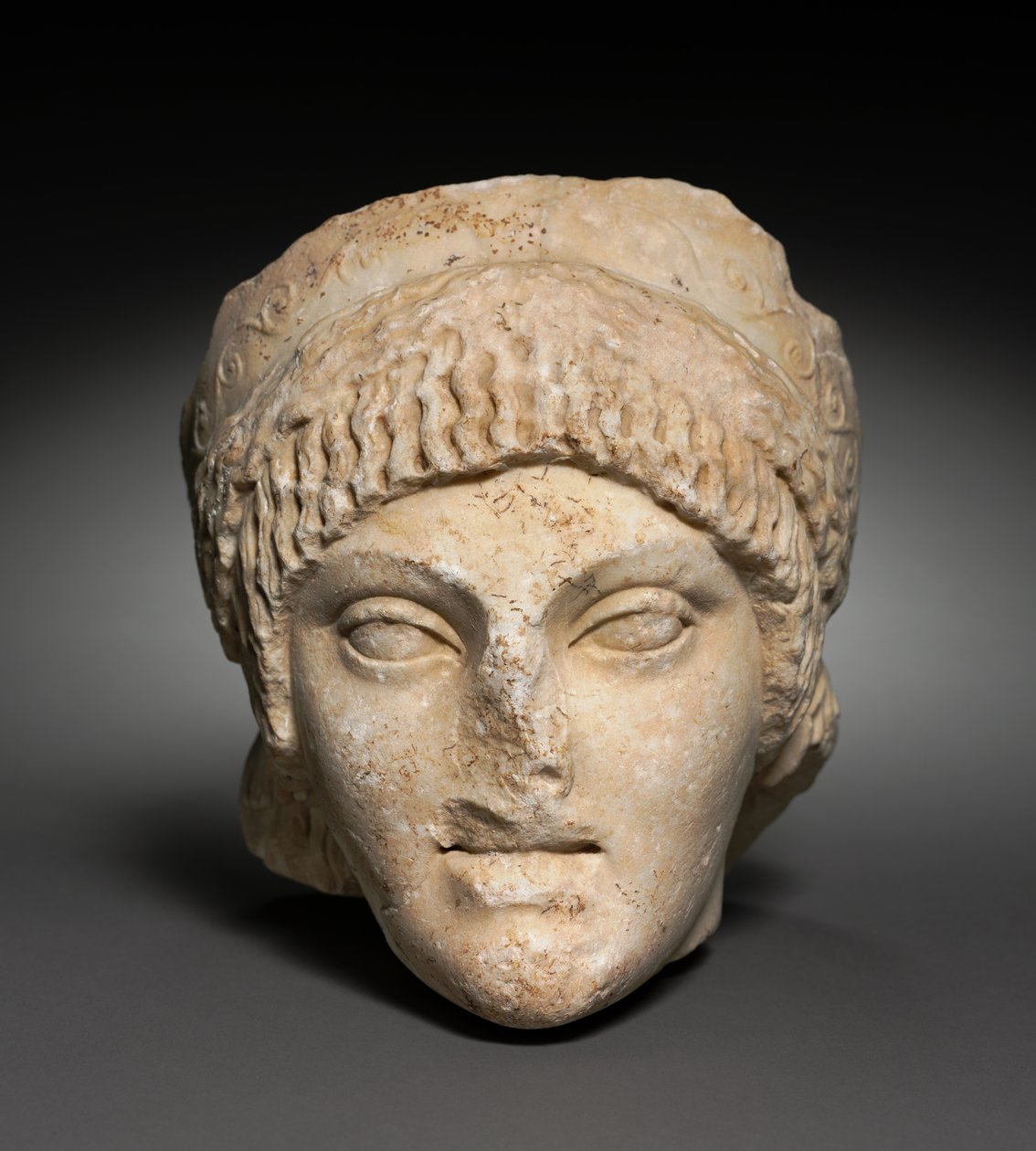 Cabeça de uma jovem, 25-1 a.C. de Roman Imperial Period