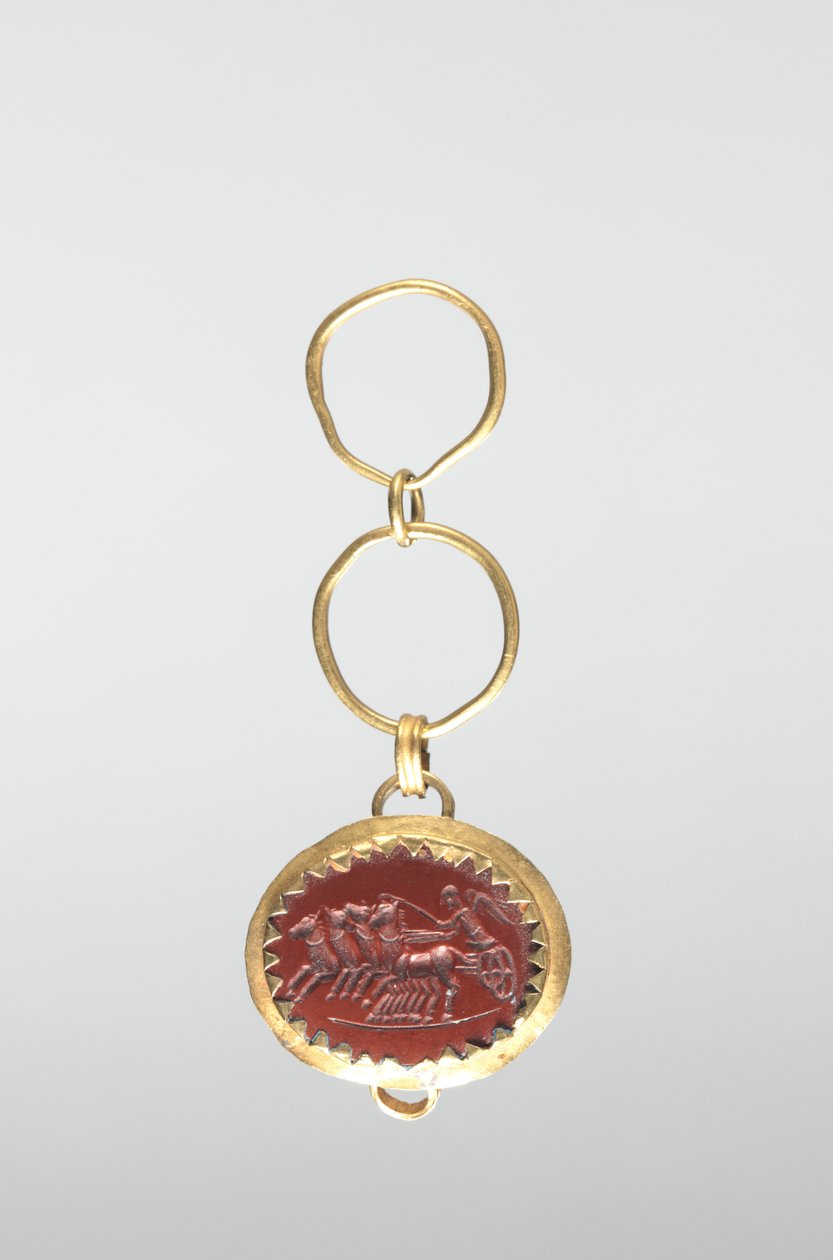Intaglio com Vitória em Chariot de Roman Imperial Period