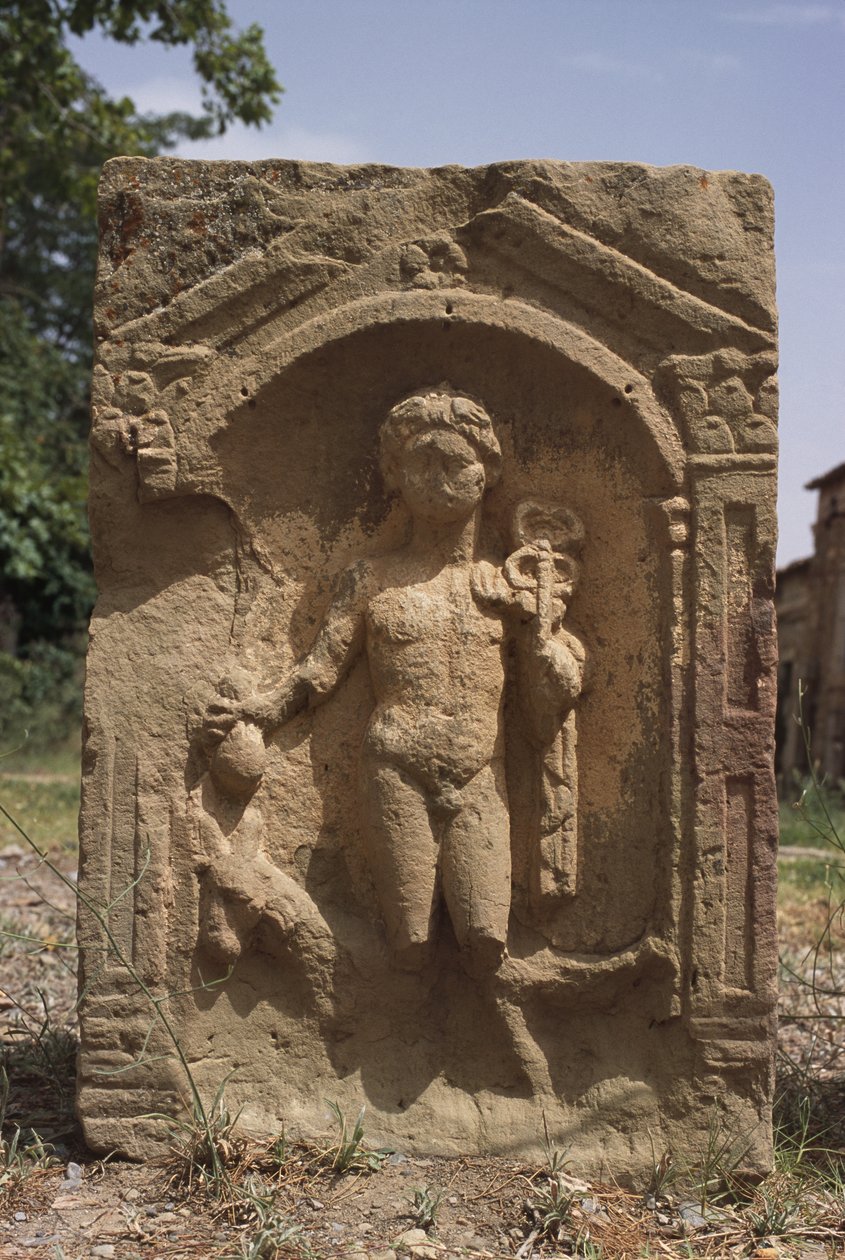 Estela representando Mercúrio, Alto Período Imperial (27 aC-395 dC) de Roman Imperial Period
