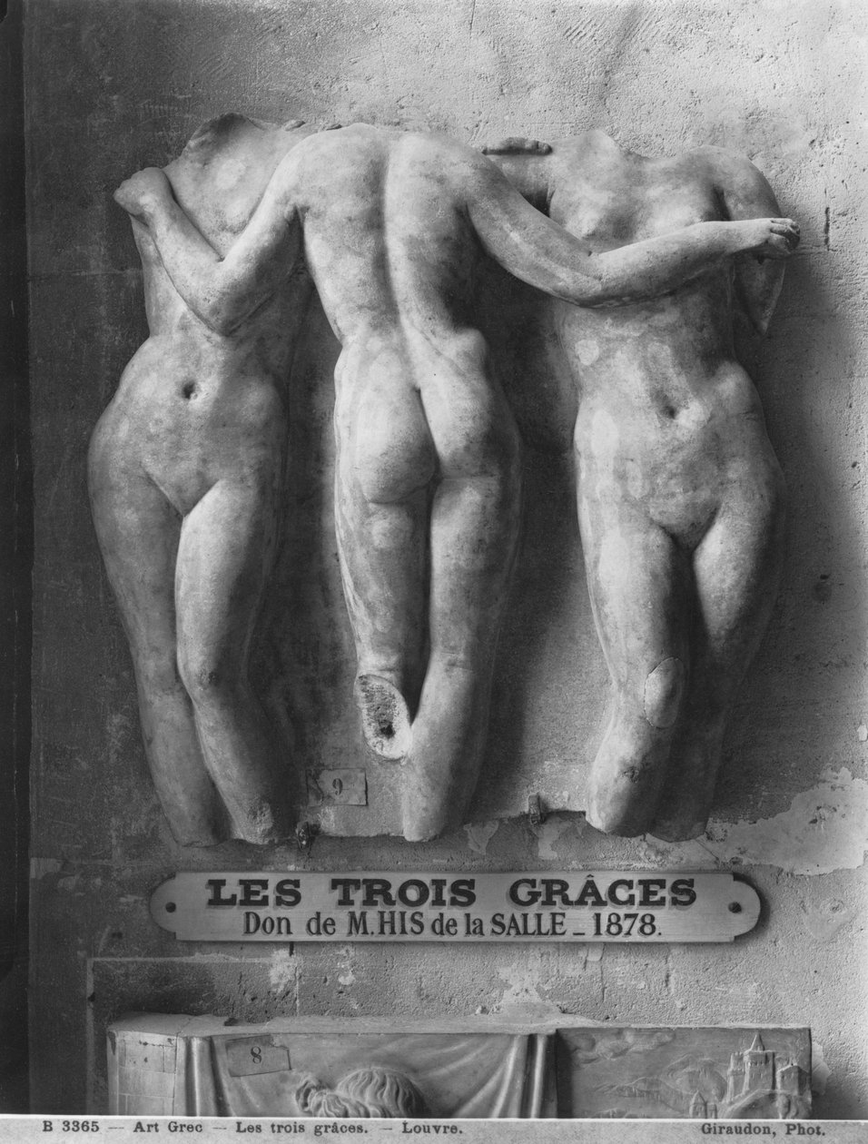 As Três Graças, cópia romana de um original grego helenístico do século II aC (mármore) de Roman Imperial Period