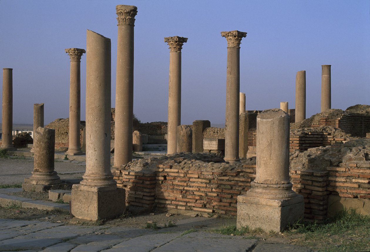 Vista da Biblioteca, c.100 dC, Alto Período Imperial (27 aC-395 dC) de Roman Imperial Period
