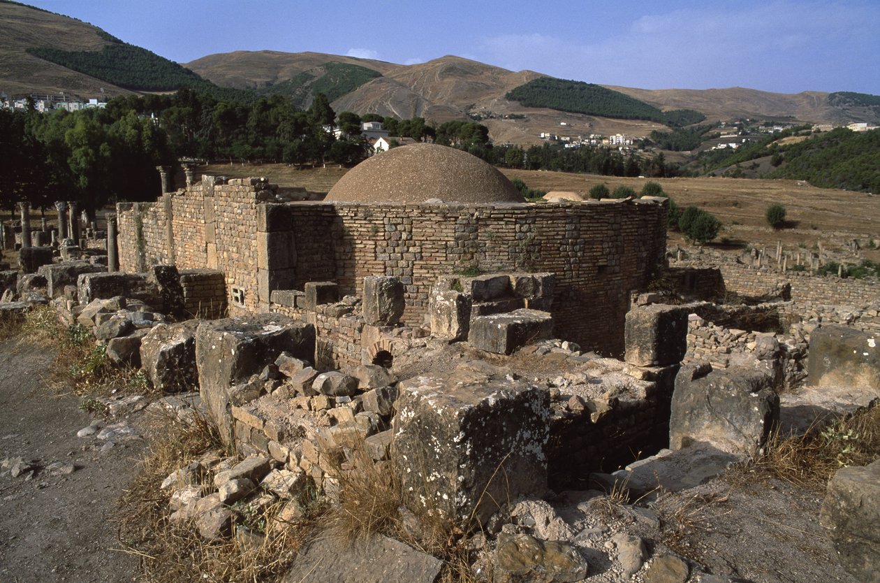 Vista do batistério, Alto Período Imperial (27 aC-395 dC) de Roman Imperial Period