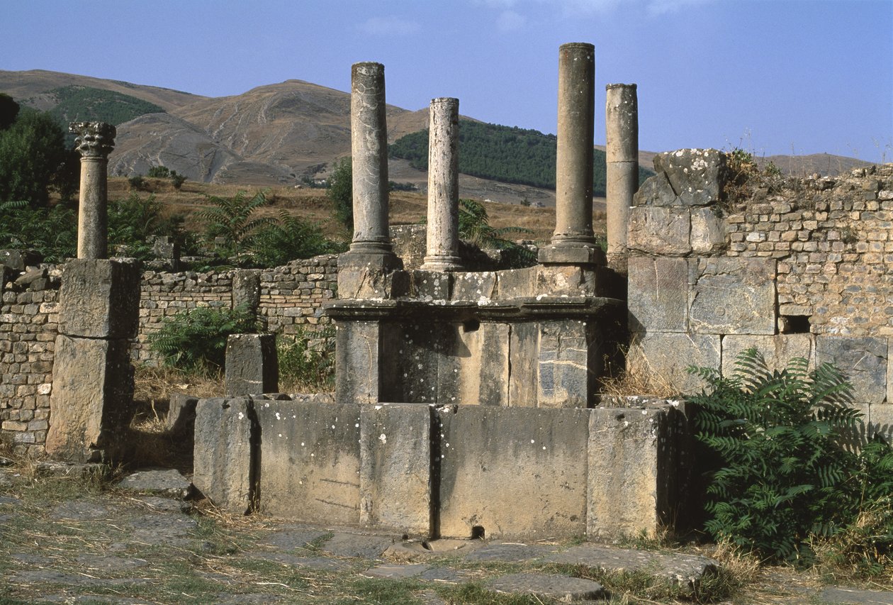 Vista do ninfeu, Alto Período Imperial (27 aC-395 dC) de Roman Imperial Period
