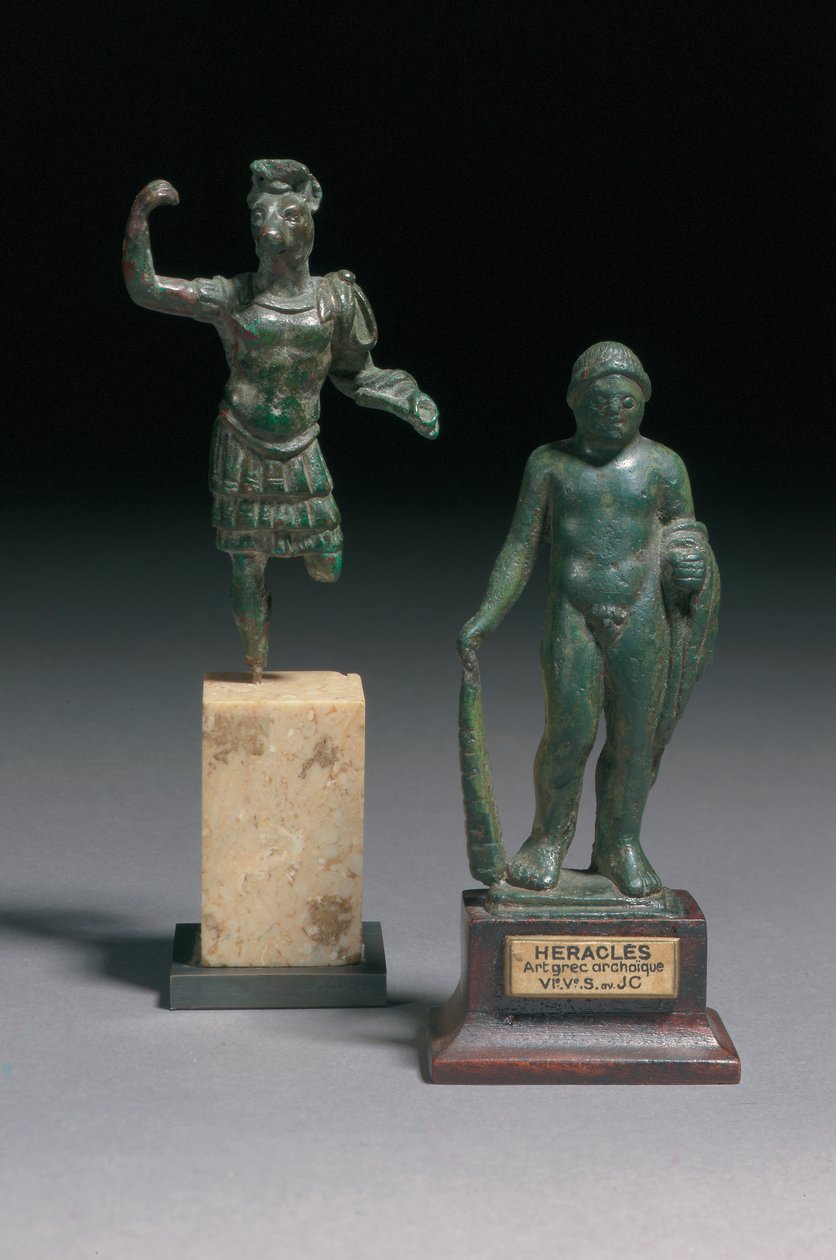 Figura do Psychopomp Hermanubis, século 2 dC de Roman Period Egyptian