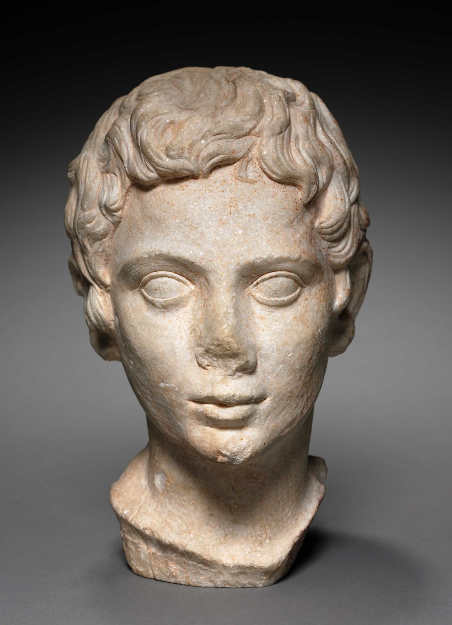 Chefe de uma Juventude, 100-1 a.C. de Roman Period Egyptian