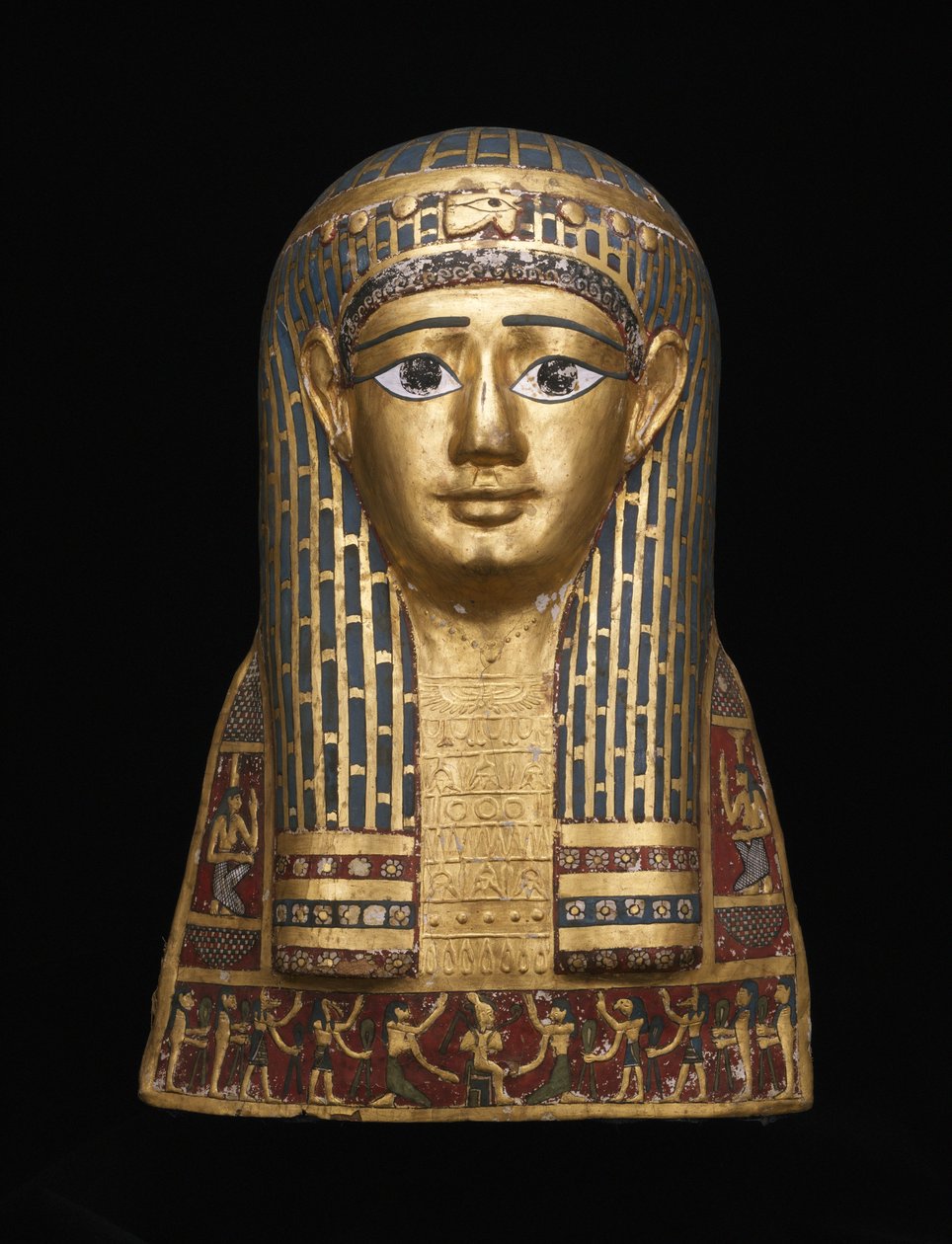 Cobertura de cabeça de múmia, século 1 a.C. de Roman Period Egyptian