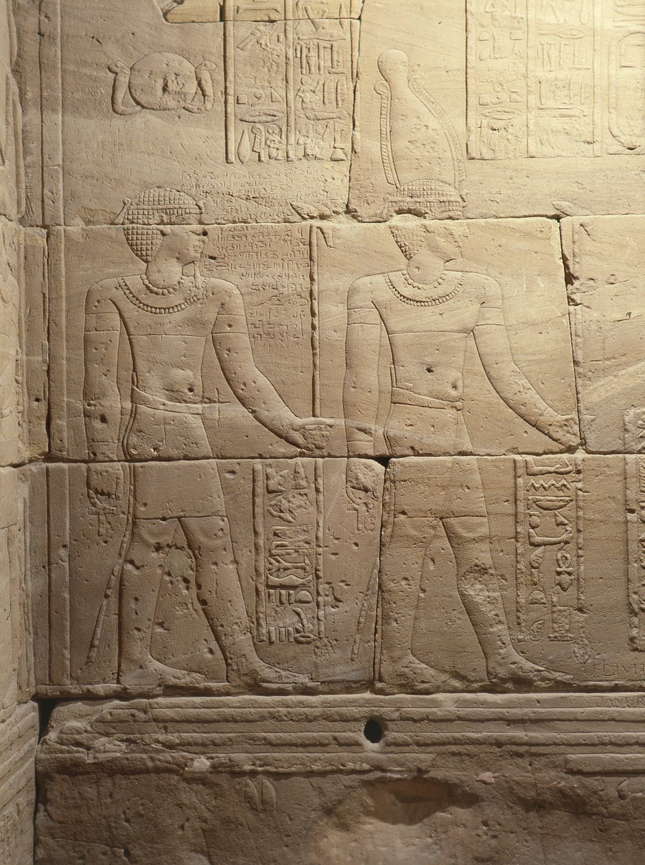 O Templo de Dendur, c.10 AC (arenito eólico) de Roman Period Egyptian