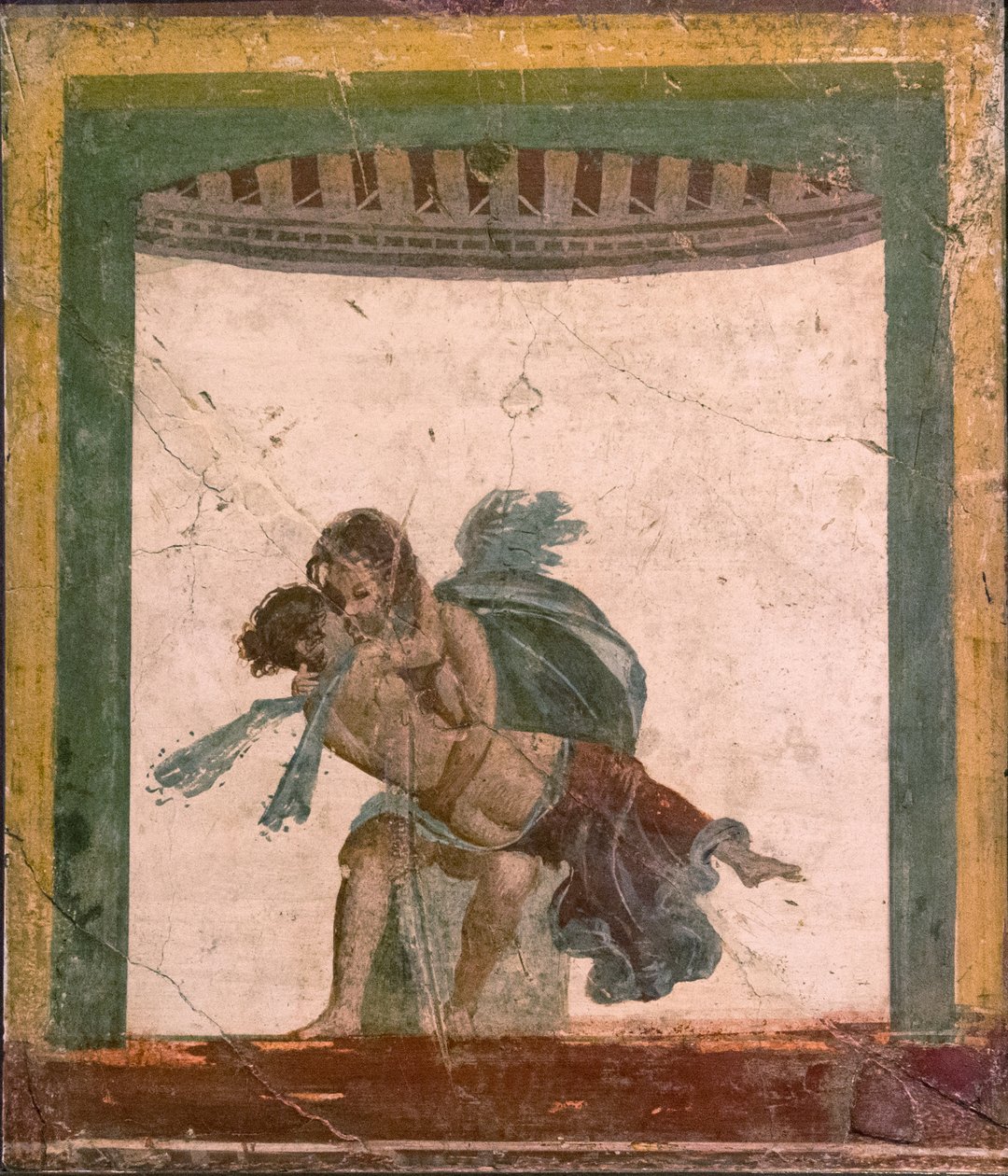 Amor e Psique, 1º H. 1º século. DE ANÚNCIOS. de Roman Pompeian wall painting.