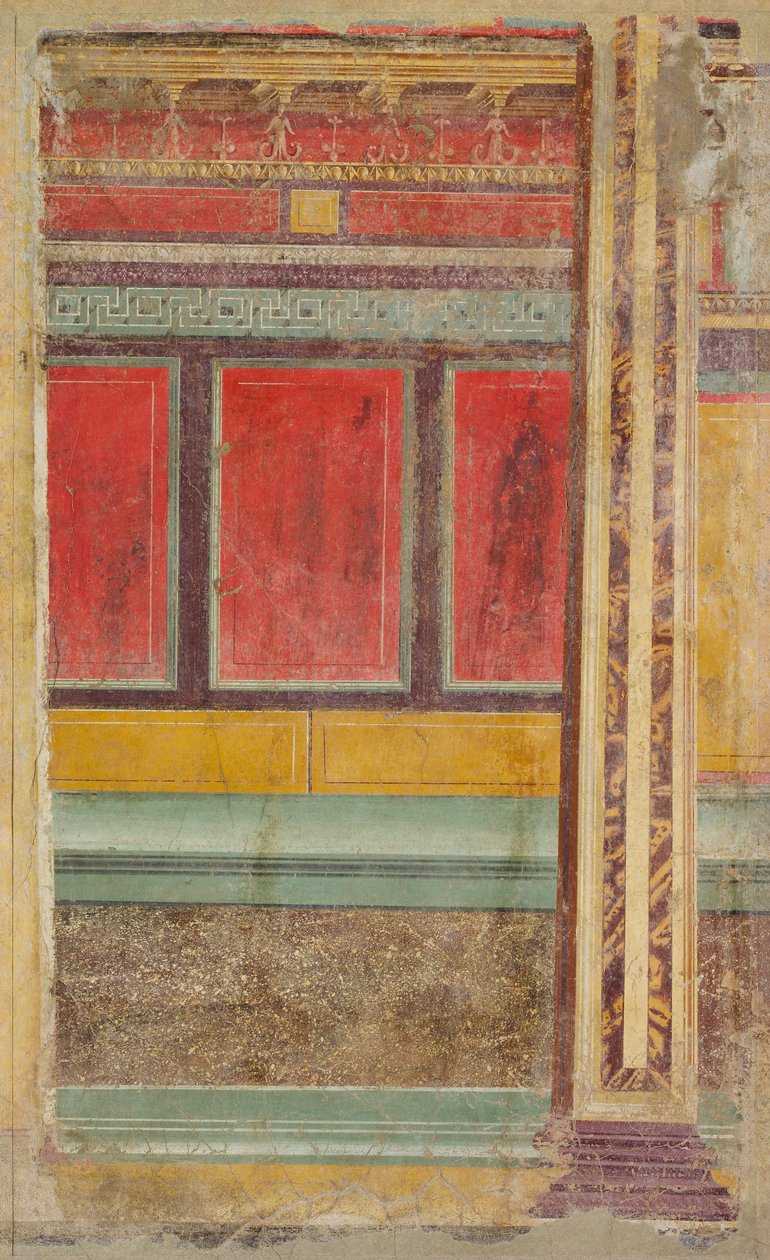 Pintura de parede de uma villa em Boscoreale, c.50–40 aC de Roman Republican Period
