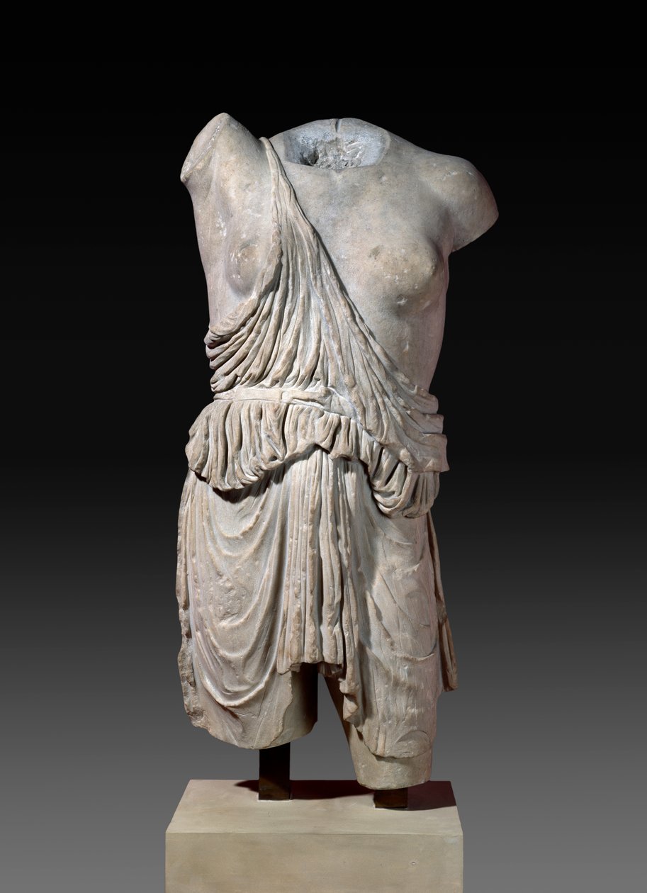 Uma cópia romana e amazônica de um bronze grego de c.430 a.C. (mármore) de Roman Roman