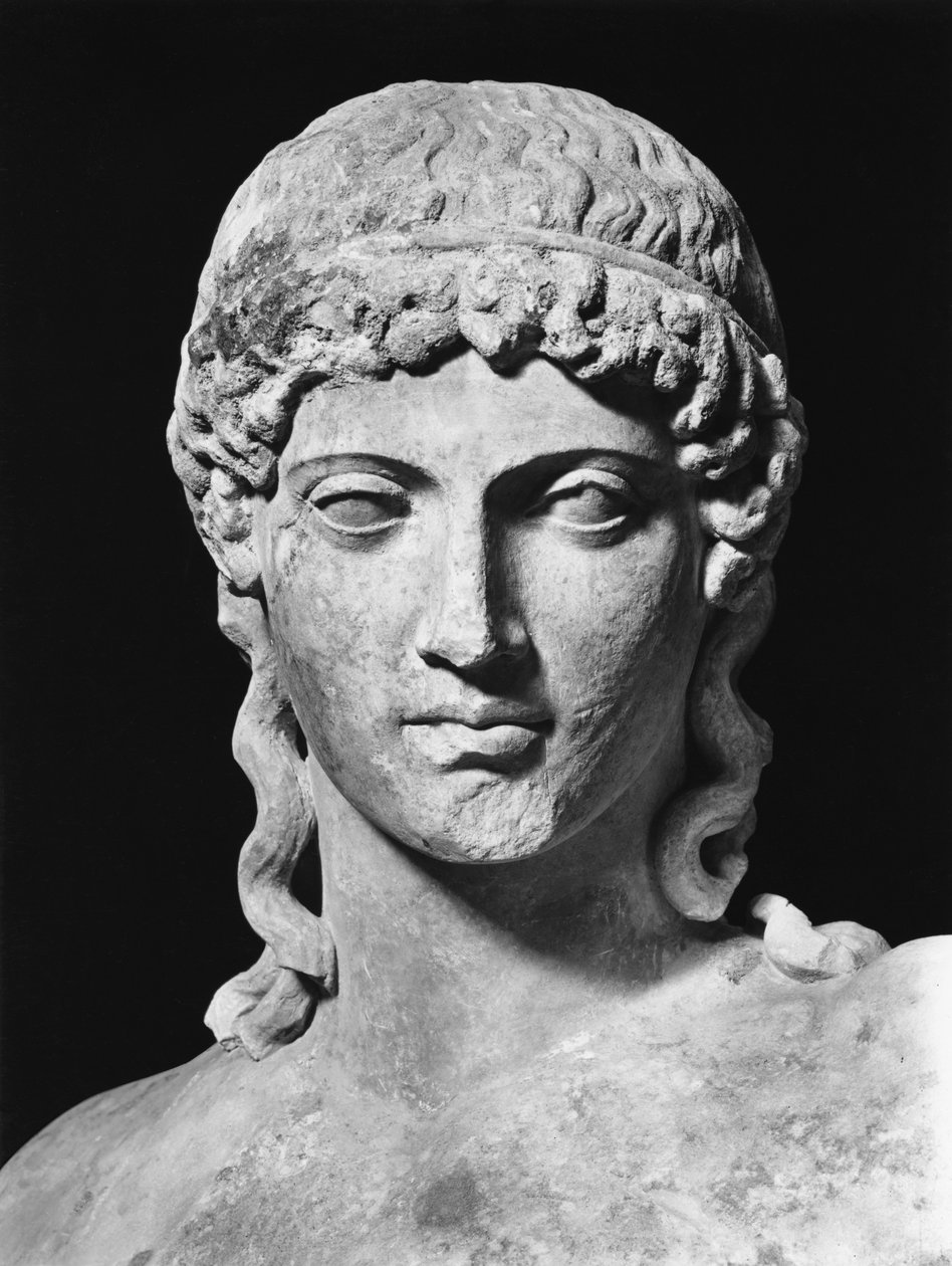 Apollo (mármore) (foto a p/b) (detalhe) de Roman Roman