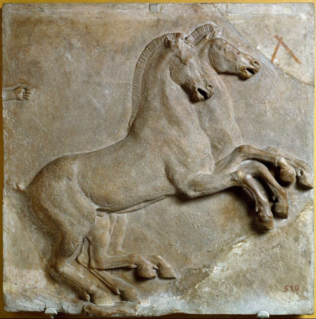 Bige (tanque romano de duas rodas puxado por dois cavalos) (relevo) de Roman Roman