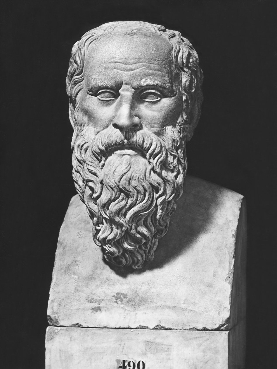 Busto de Diógenes (mármore) de Roman Roman