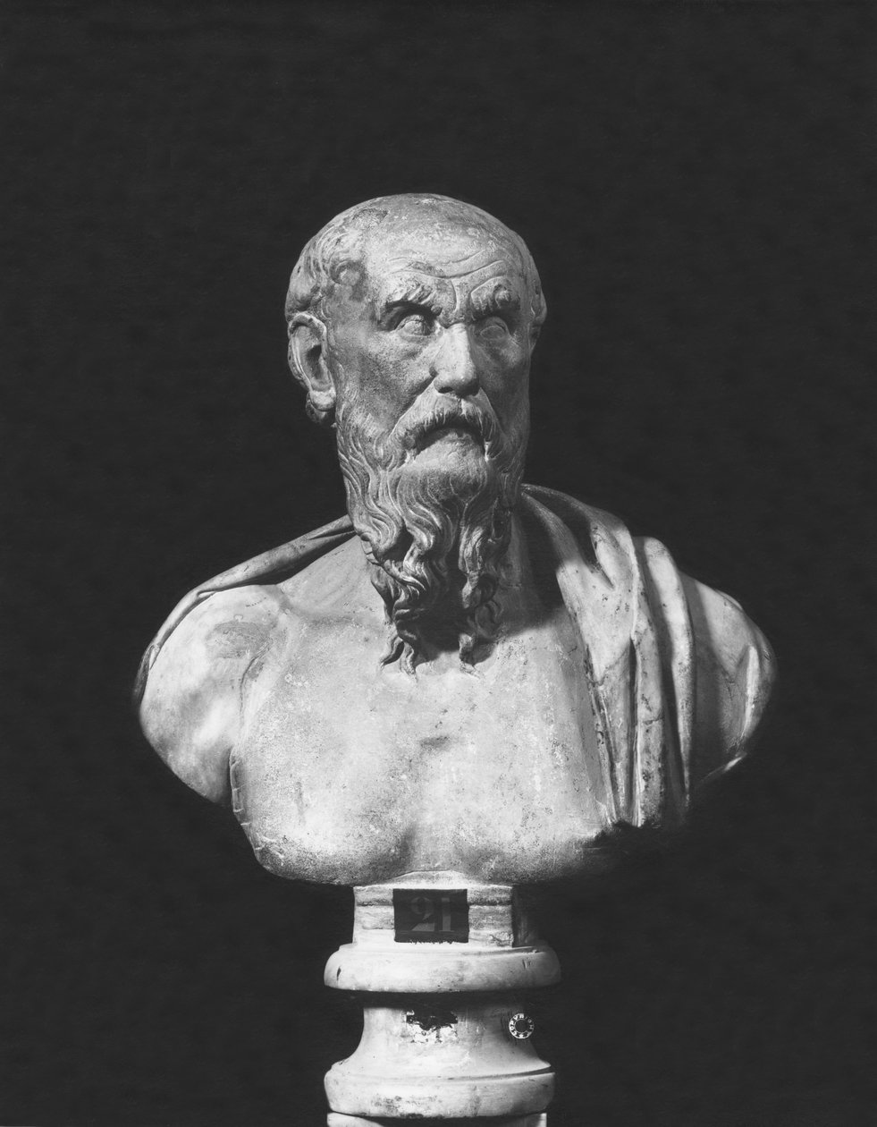 Busto de Diógenes (mármore) de Roman Roman