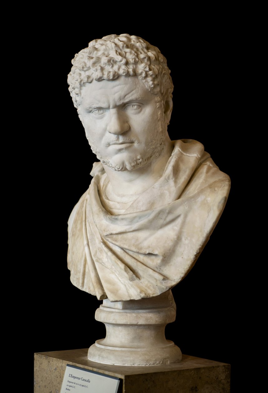 Caracalla (188 - 217 d.C.) arte romana em mármore de Roman Roman