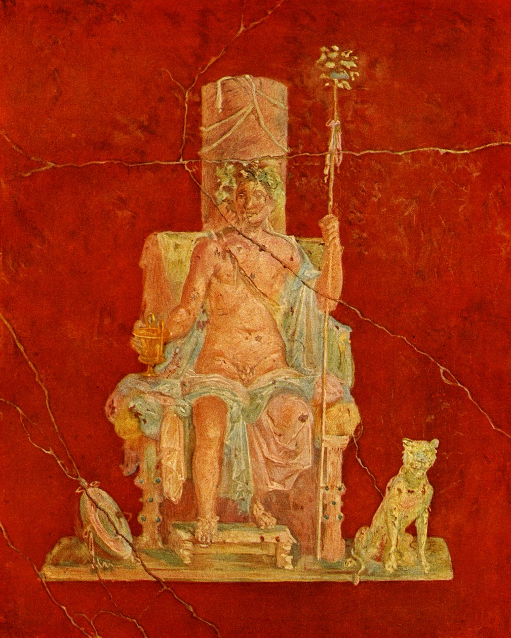 Dionísio sentado num trono de Roman Roman