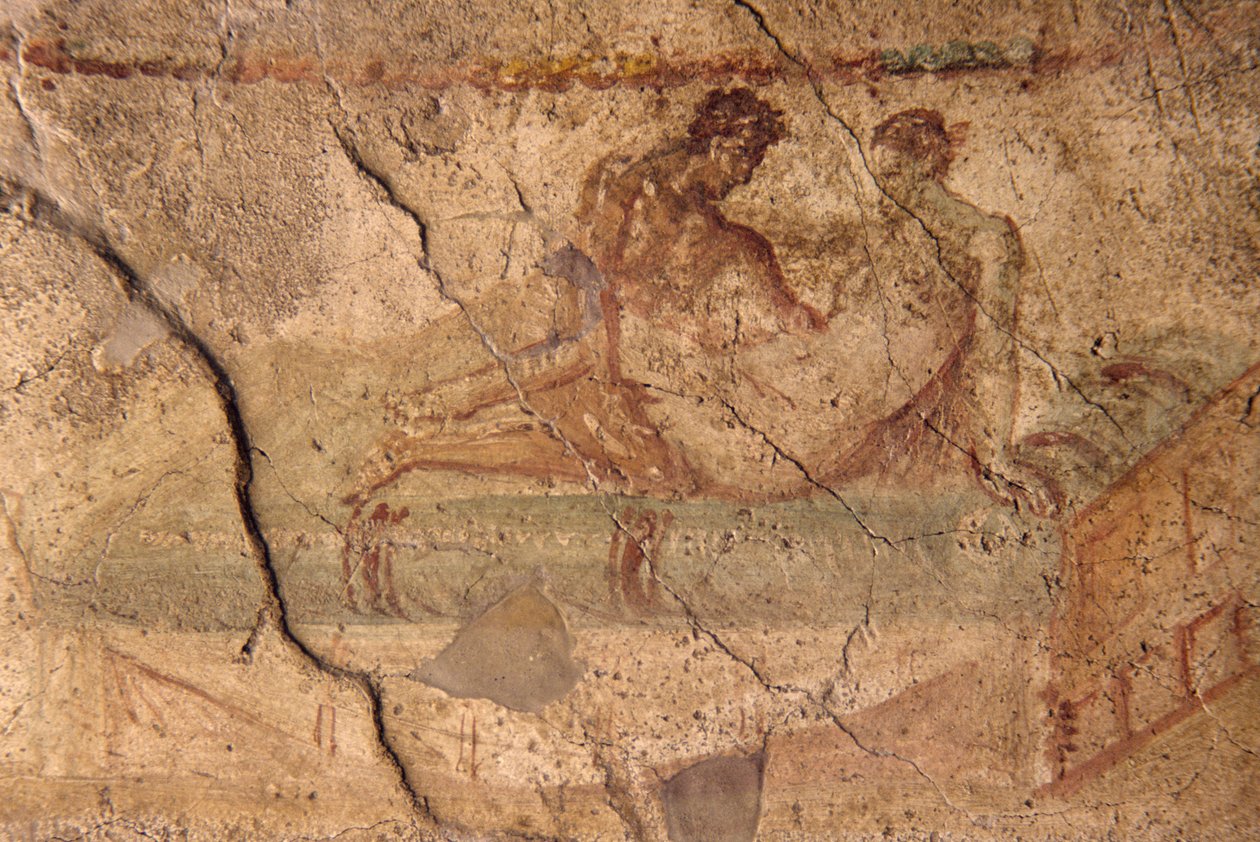 Afresco erótico de Lupanar, Pompeia (Lista do Património Mundial da UNESCO de Roman Roman