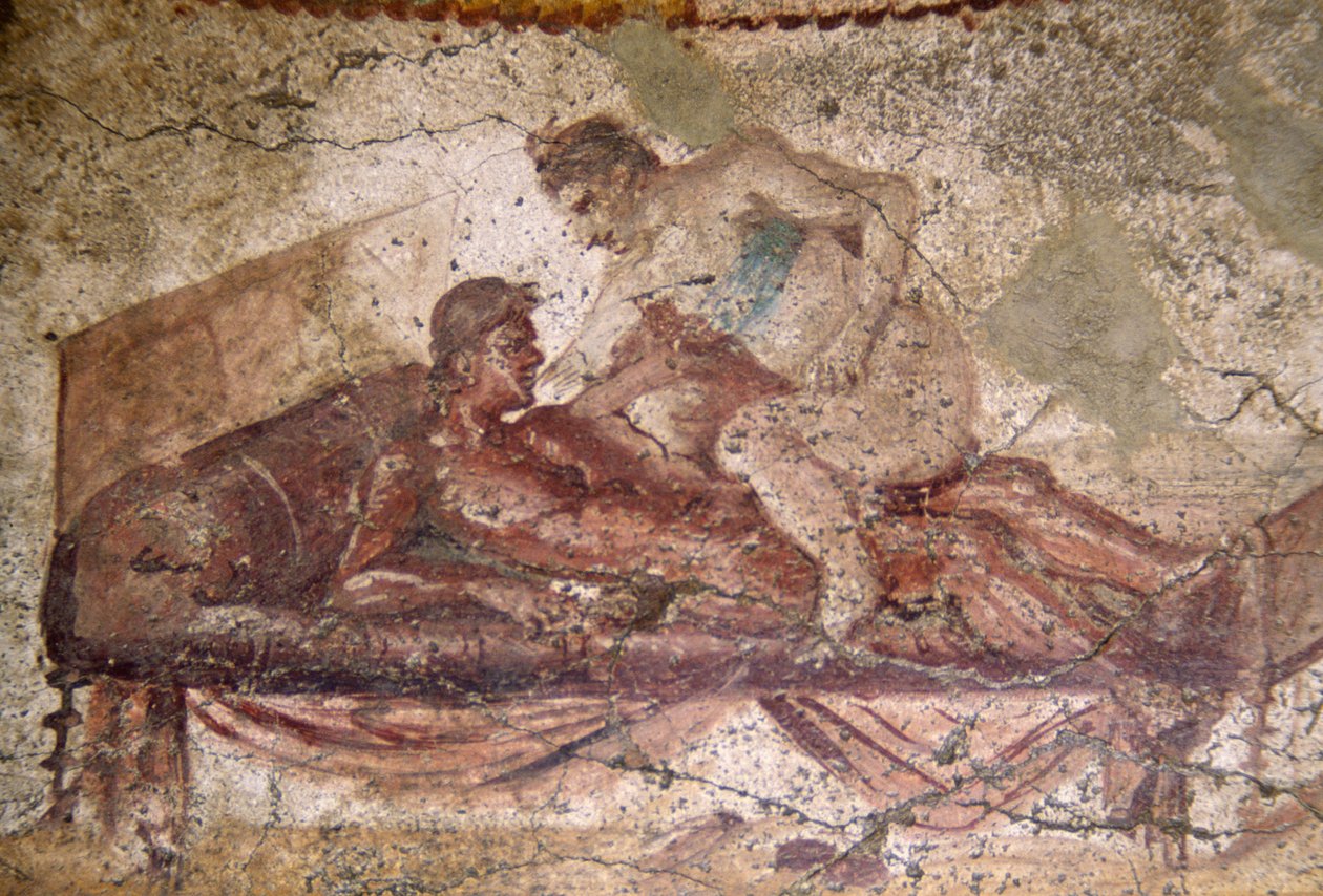 Afresco erótico de Lupanar, Pompeia (Lista do Património Mundial da UNESCO de Roman Roman