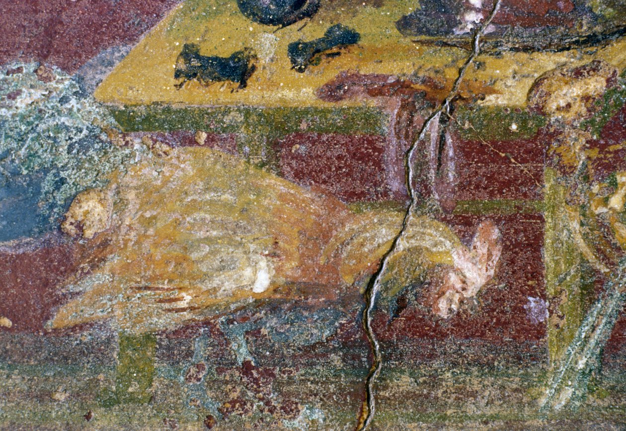 Fresco, Casa de Vettii, Pompeia (Património Mundial da UNESCO de Roman Roman