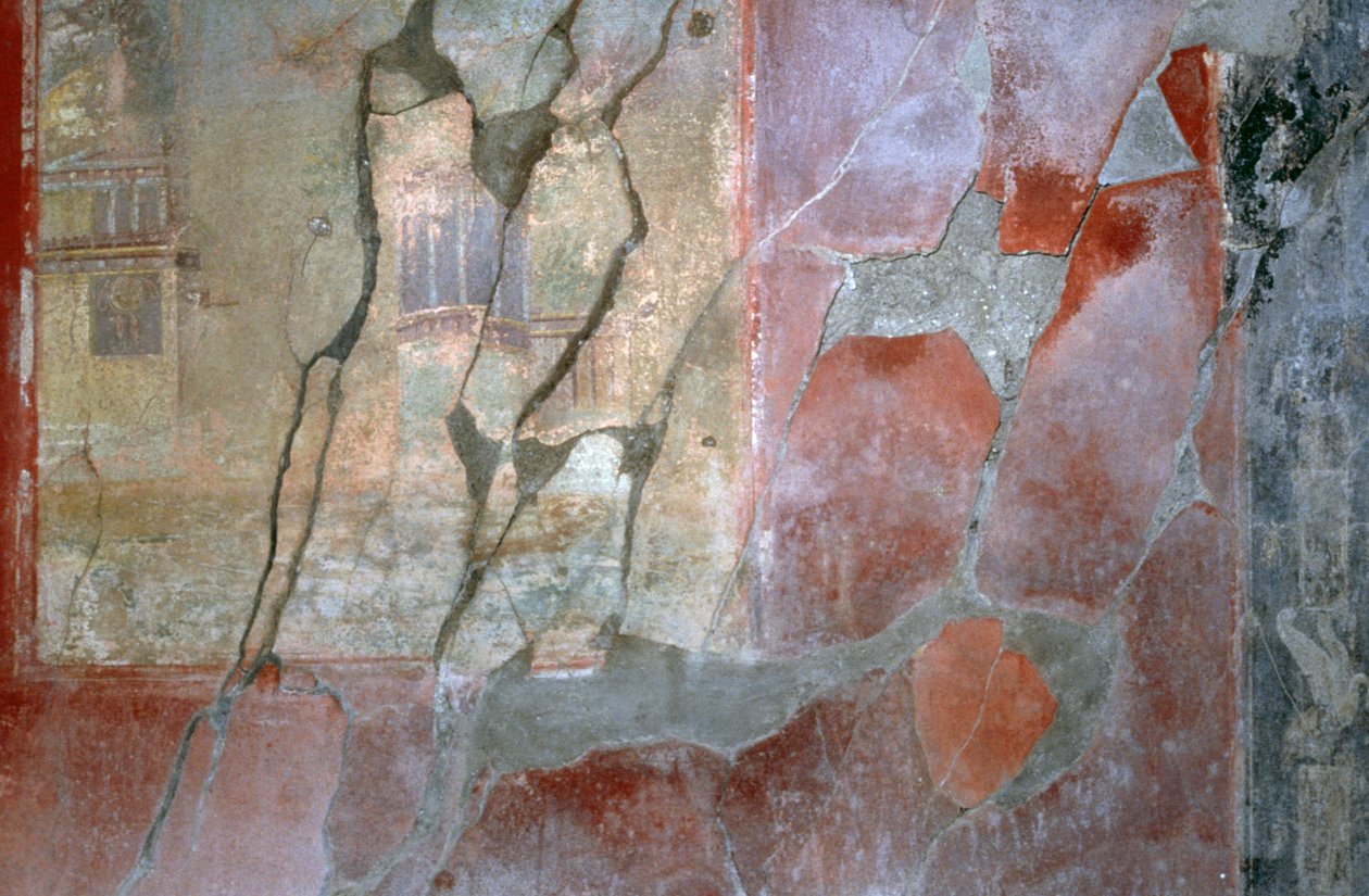 Fresco da Casa de Ephebus, Pompeia (Património Mundial da UNESCO de Roman Roman