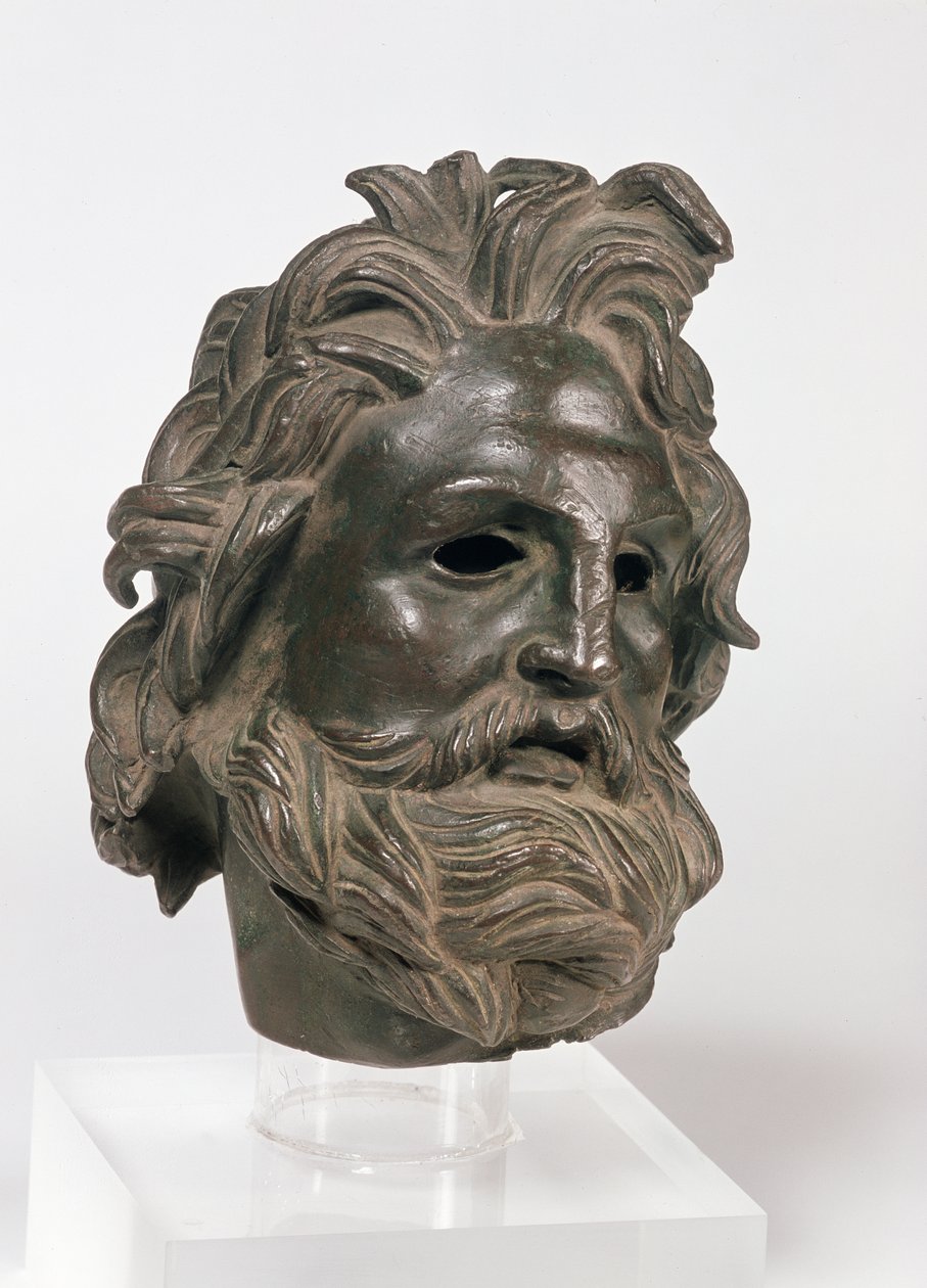 Cabeça de Poseidon (bronze) de Roman Roman