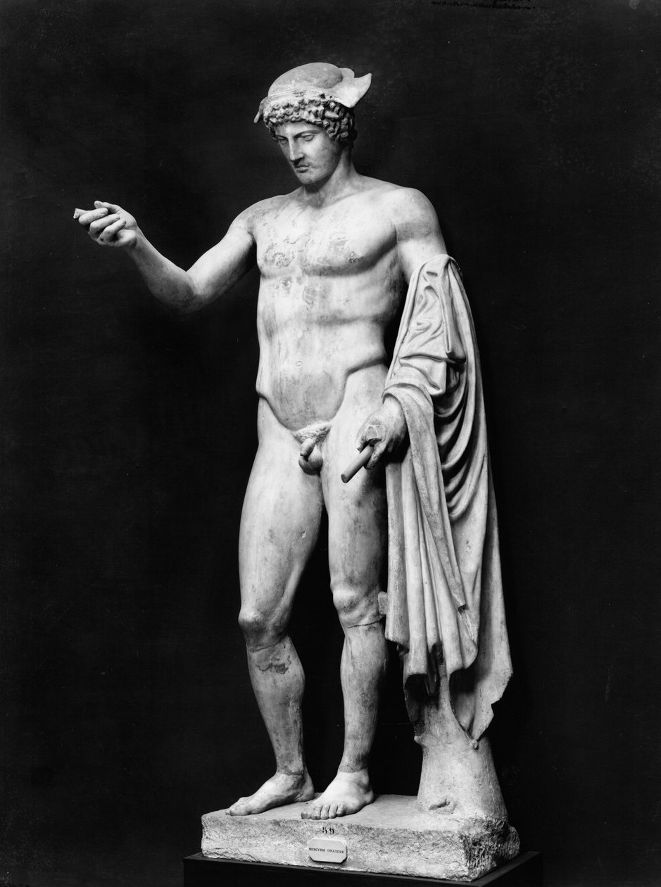 Hermes Longhios, da Coleção Ludovisi de Roman Roman