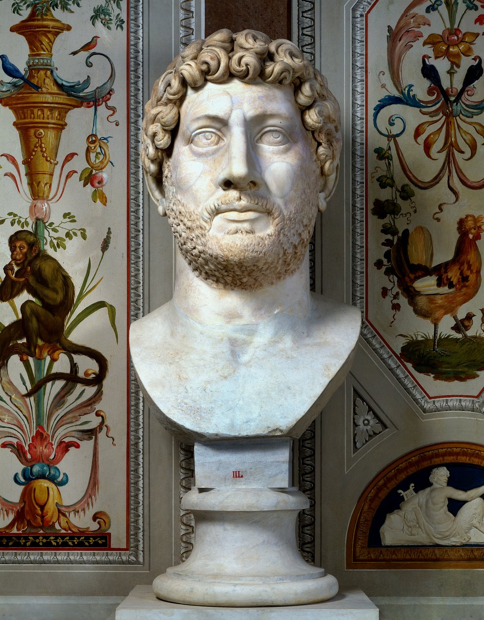 Busto de mármore do Imperador Adriano de Roman Roman